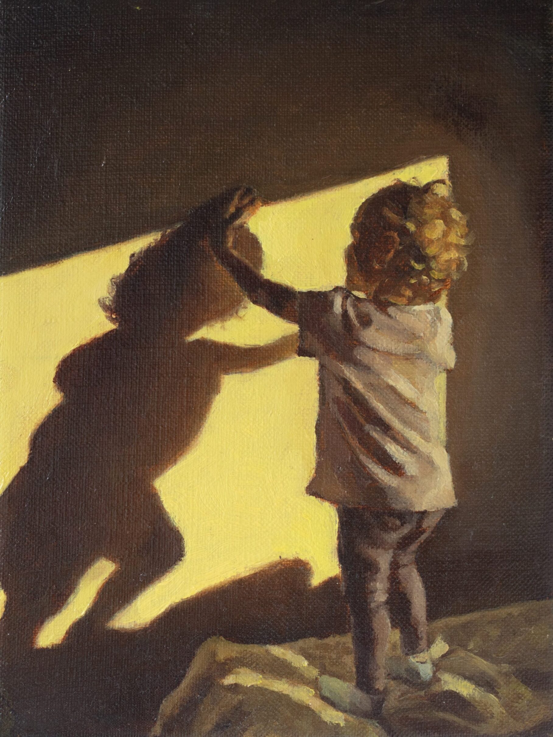 zabawa z cieniem. detal